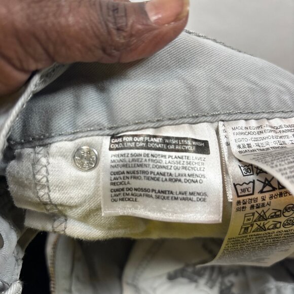 Mens Light Gray Straight Fit Jeans 32x32 - Picture 15 of 16